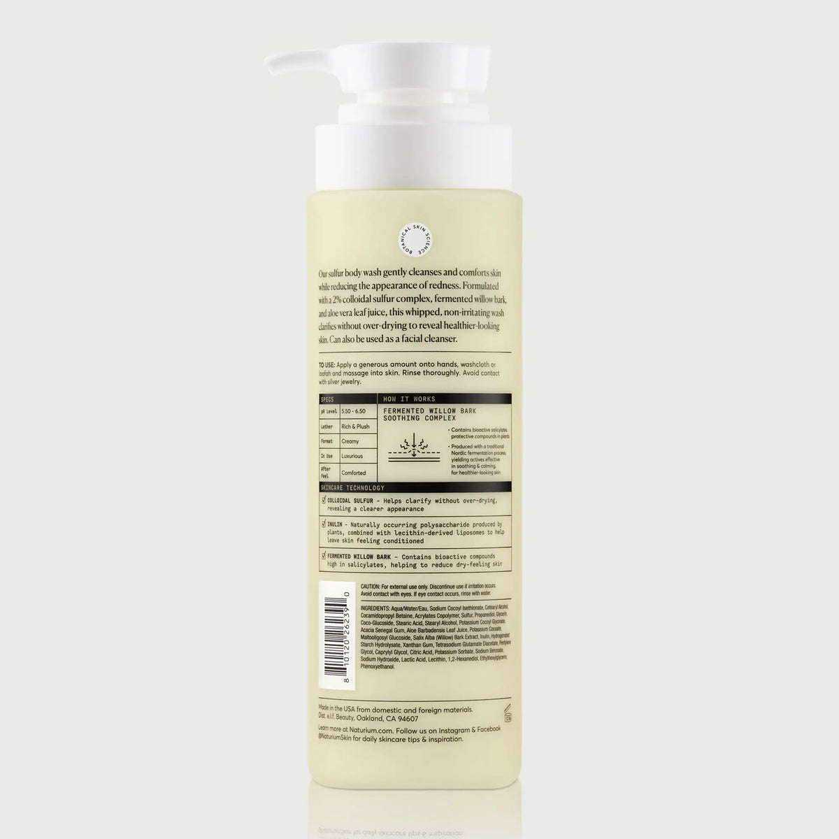 The Revealer Sulfur Gel de Ducha — Naturium