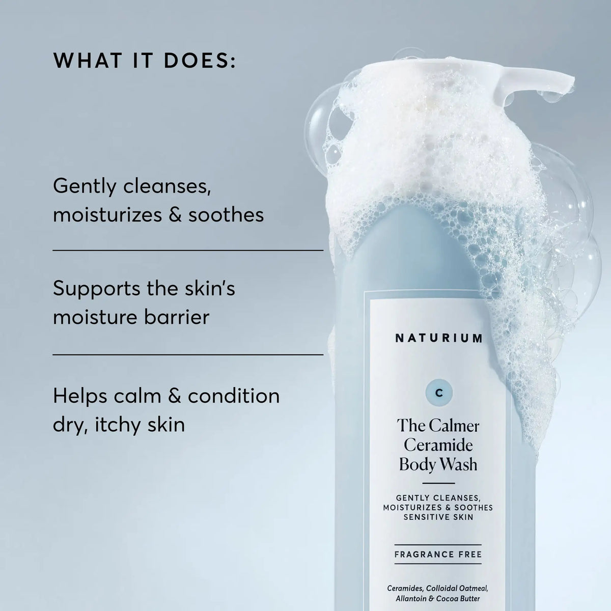 The Calmer Ceramide Gel de Ducha — Naturium