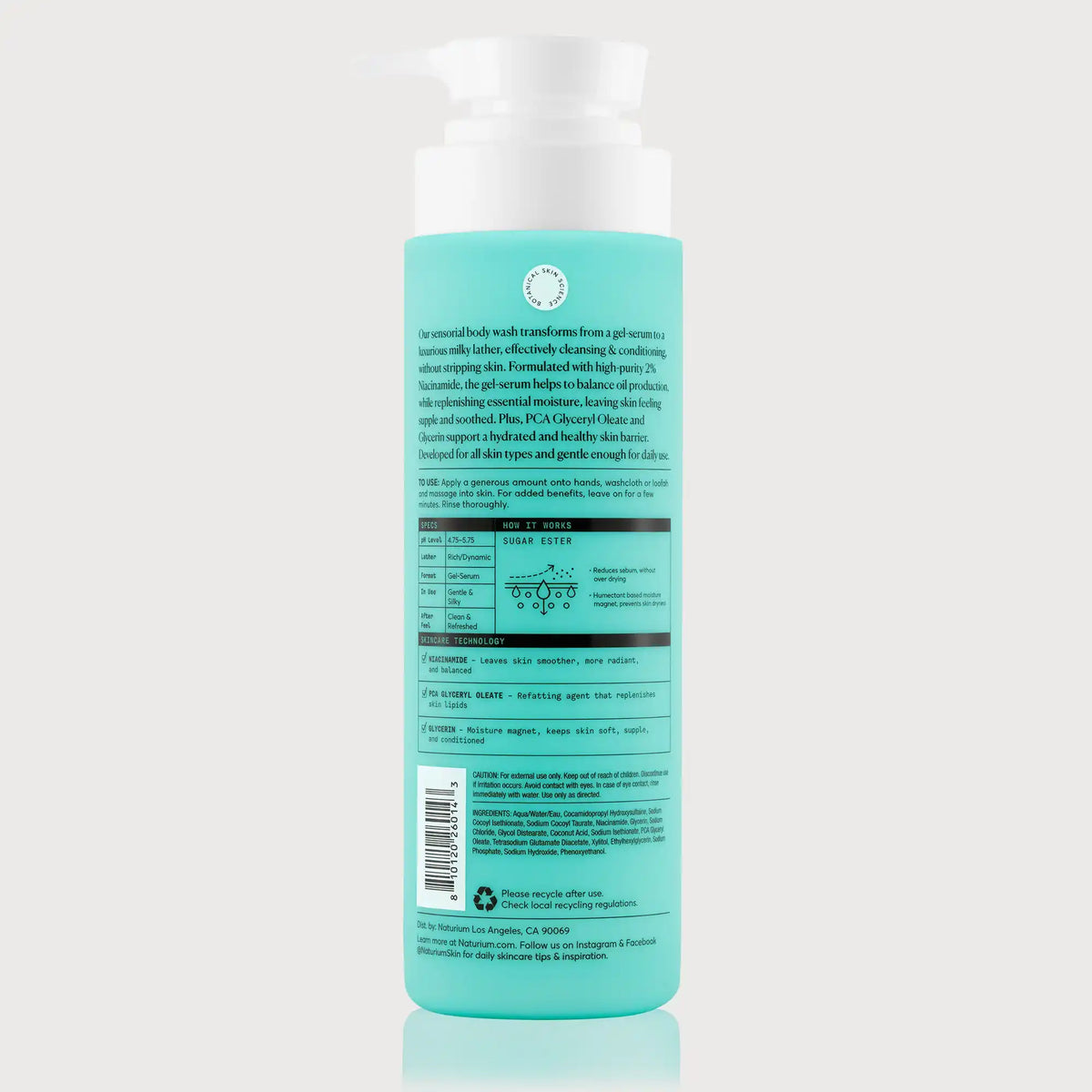 The Purifier Niacinamide Sérum Gel de Ducha — Naturium