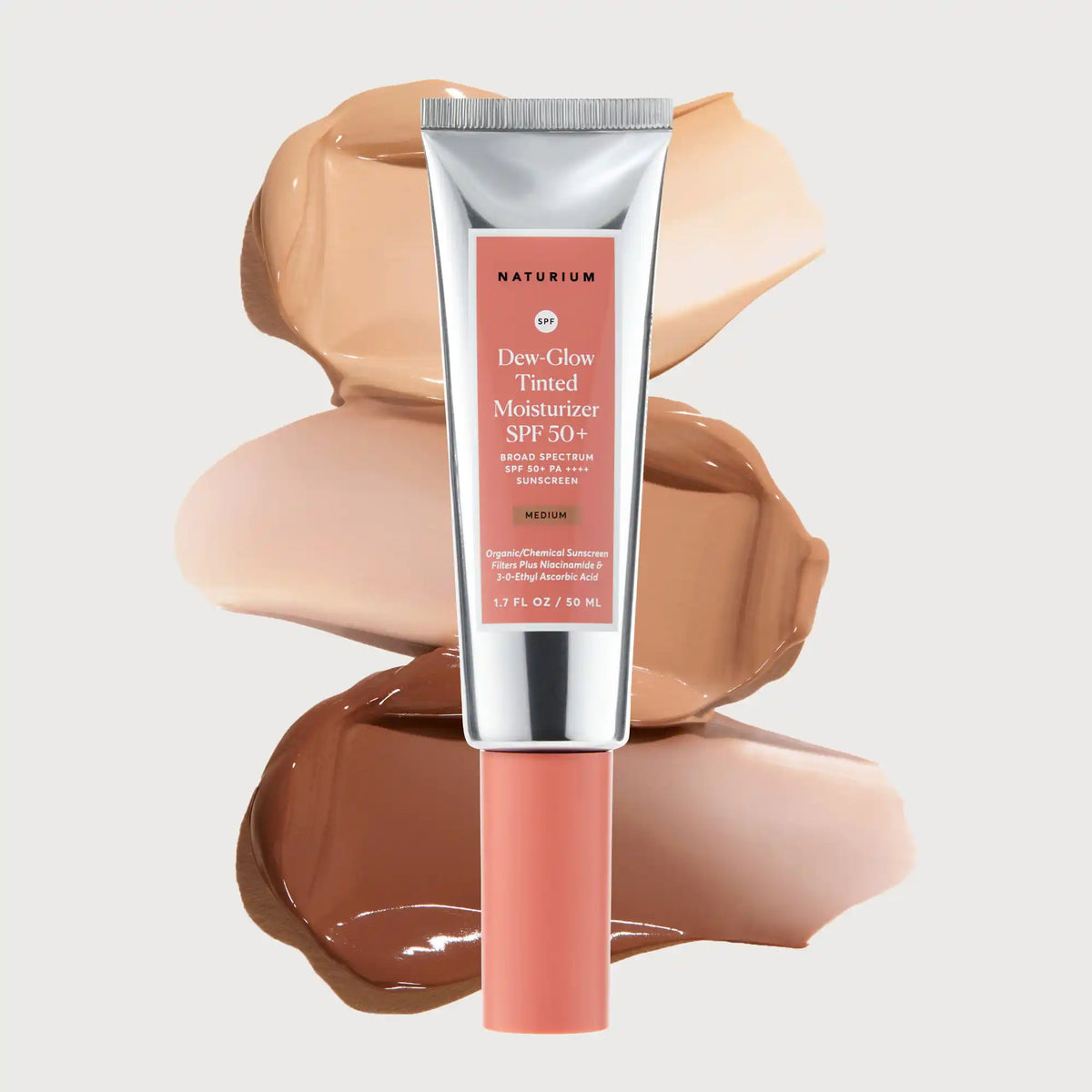 Dew-Glow Tinted Crema Hidratante SPF 50+ — Naturium