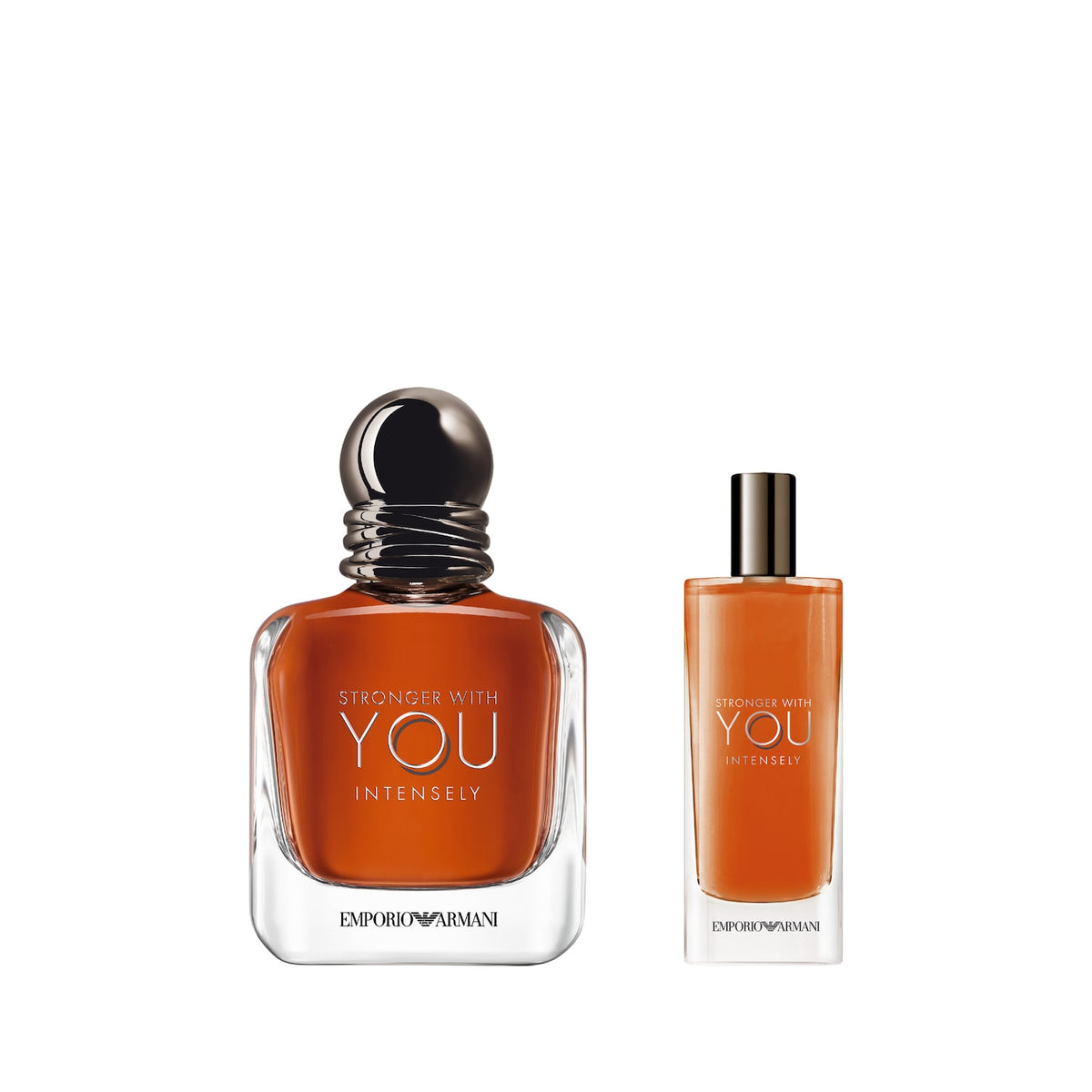Set de Perfume para Hombre 50 ml + 15 ml — Stronger With You Intensely — Armani Beauty
