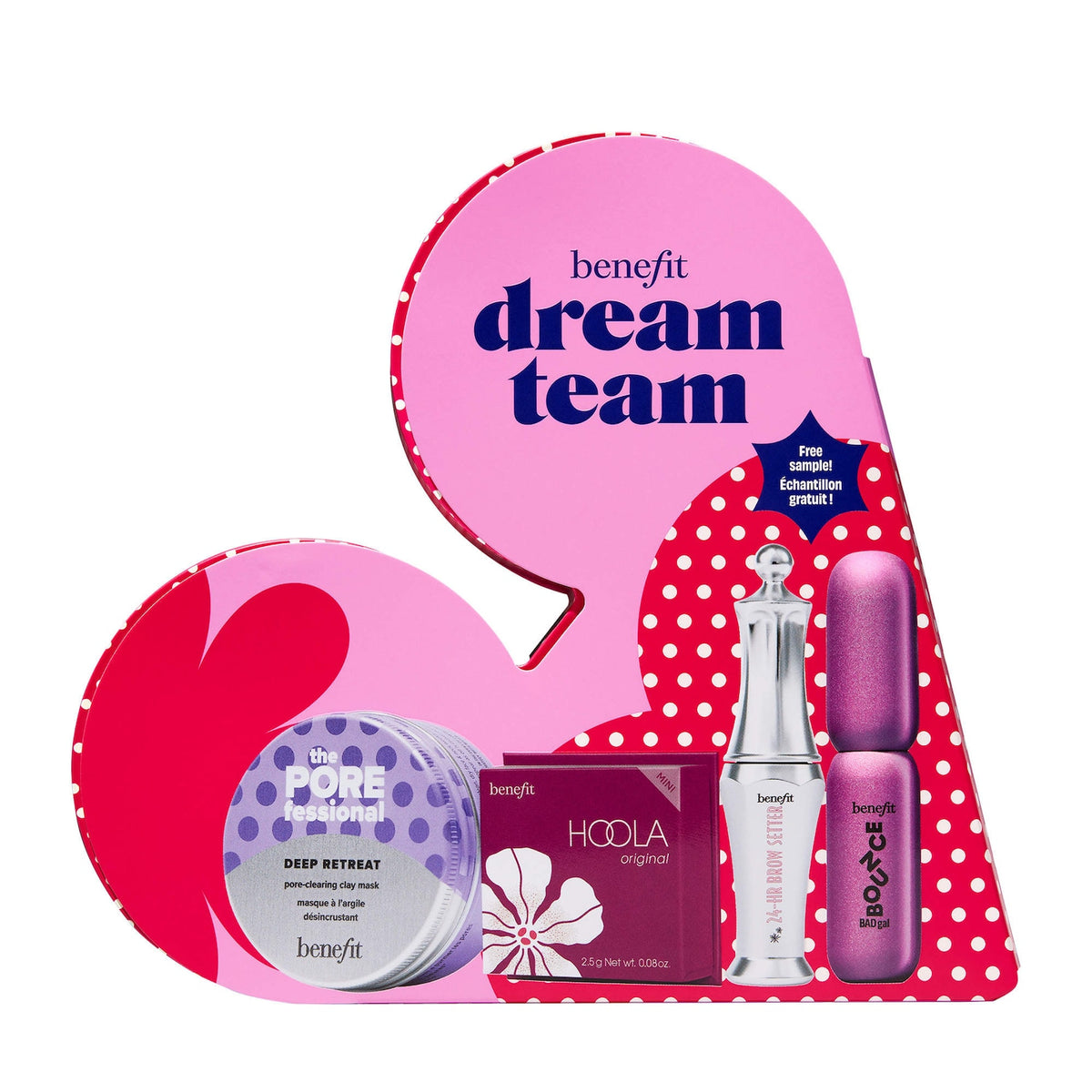 Set de Regalo Minis Bestsellers Máscara, Gel de Cejas, Bronceador y Mascarilla — Dream Team — Benefit
