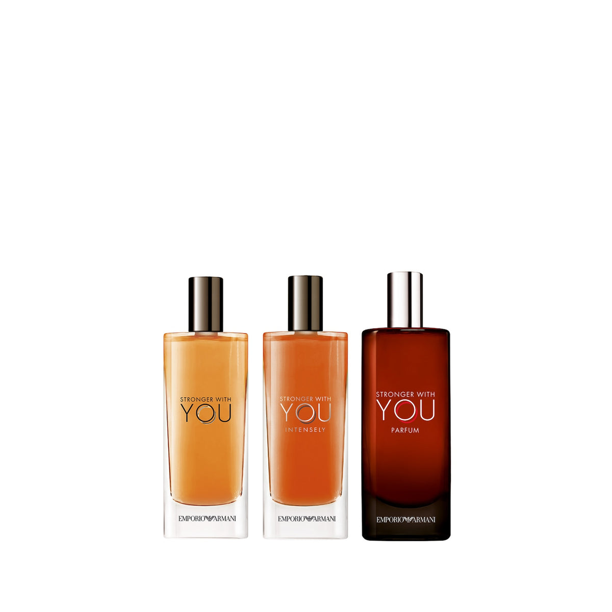 Set Discovery de Perfume para Hombre 3 x 15 ml — Stronger With You — Armani Beauty