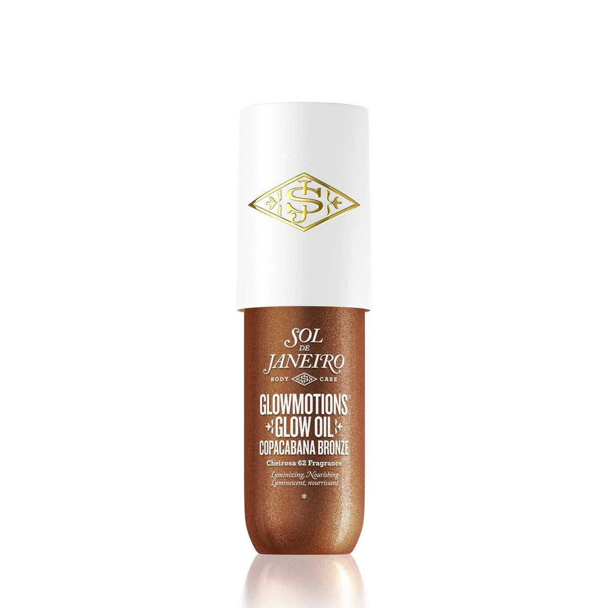 Aceite Corporal Iluminador Glowmotions Copacabana Bronze, 75 ml — Sol de Janeiro
