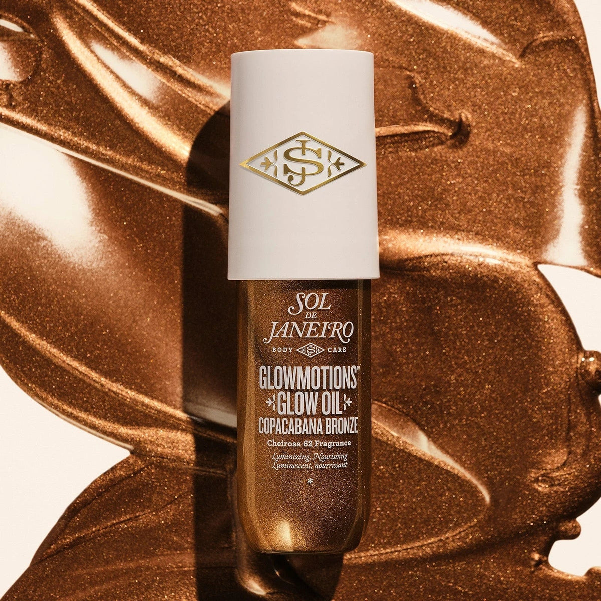 Aceite Corporal Iluminador Glowmotions Copacabana Bronze, 75 ml — Sol de Janeiro