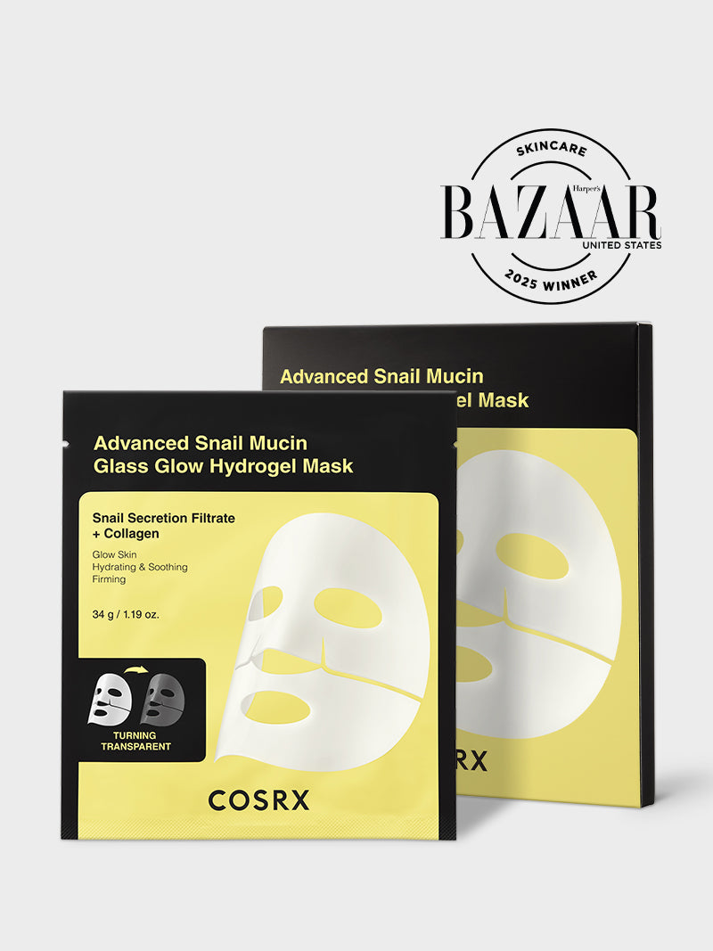 Advanced Snail Mucin Glass Glow Hydrogel Mascarilla — COSRX