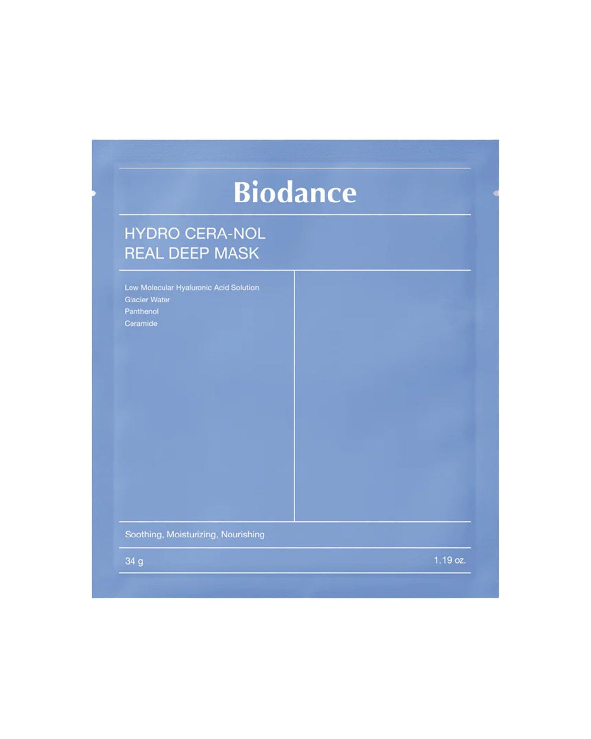 Mascarilla Hydro Cera-nol Real Deep Mask — Biodance