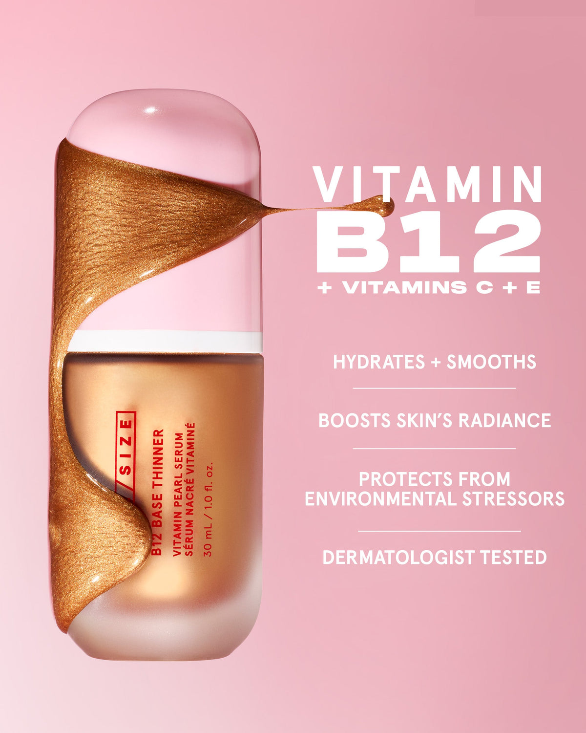 Suero Potenciador de Perlas Luminosas y Vitaminadas — B12 Base Thinner