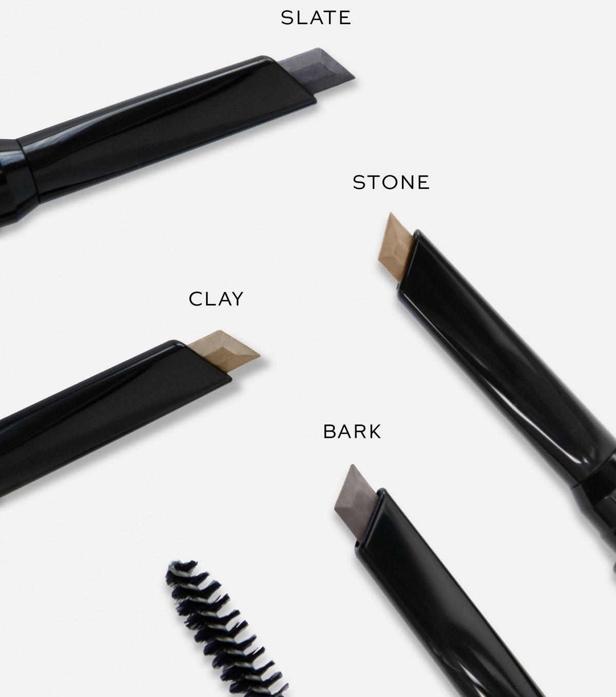 Los cuatro tonos del Bonne Brow: Slate, Stone, Clay y Bark