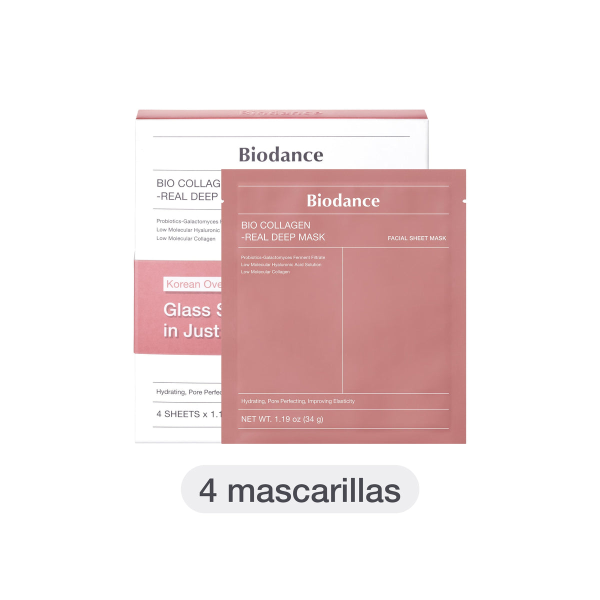 Bio-Collagen Real Deep Mask 4 mascarillas