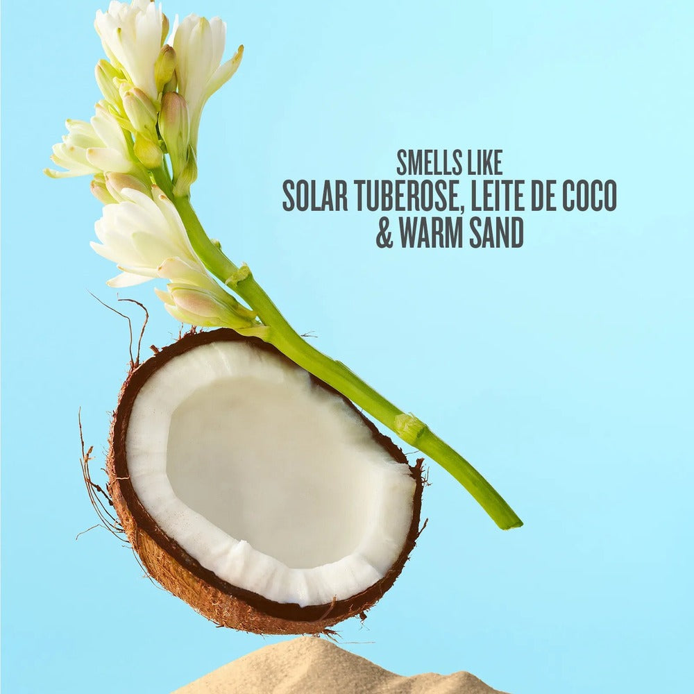 Notas: tuberosa solar, leite de coco y arena tibia