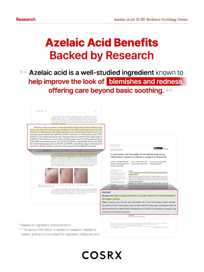 Crema COSRX Azelaic Acid 20 B5 Redness Soothing Cream