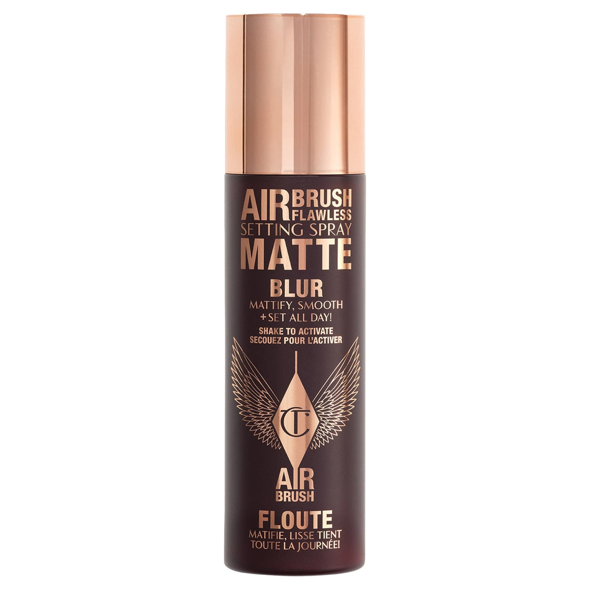 Fijador en Spray Matificante Airbrush Flawless Matte — Charlotte Tilbury, frasco de 100 ml