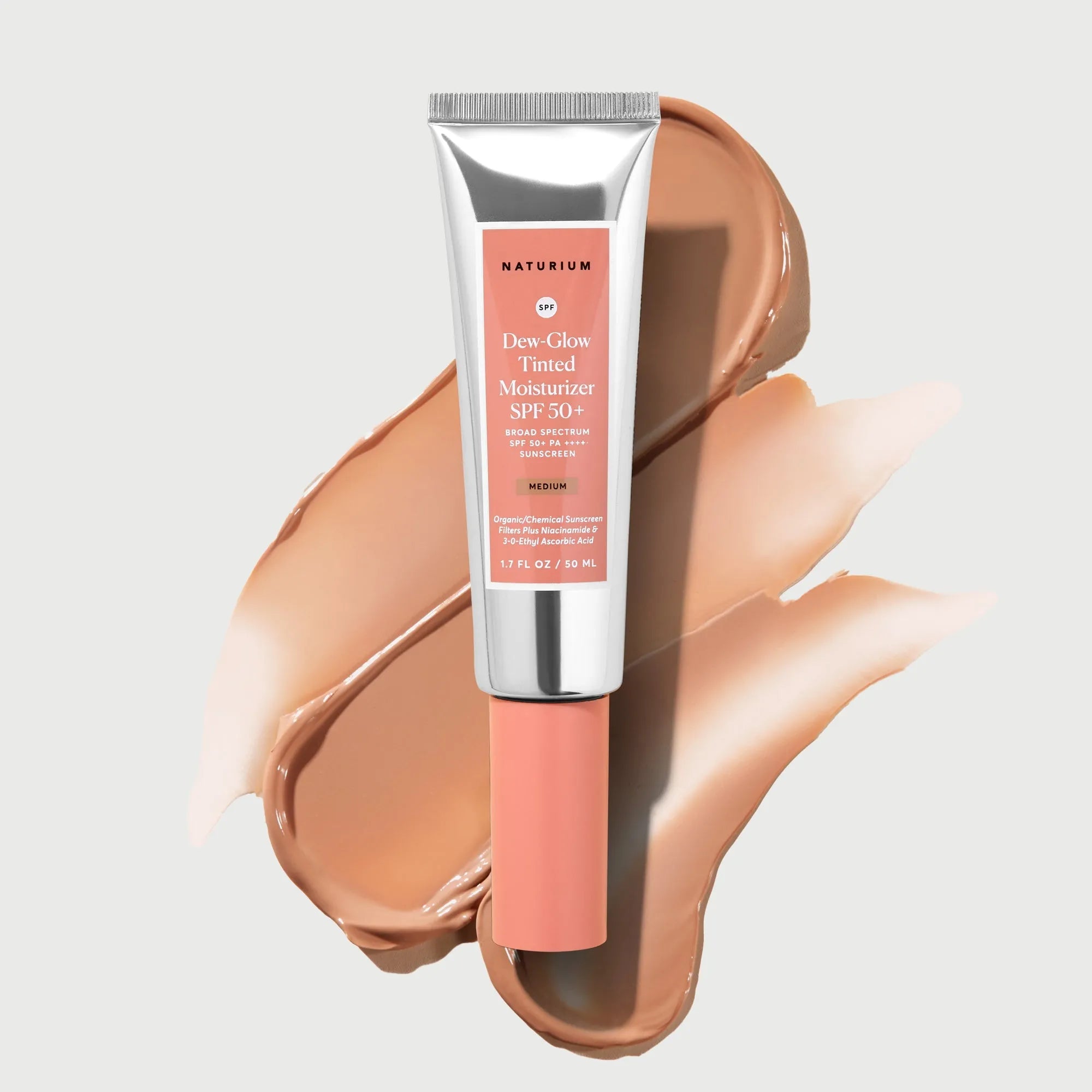 Dew-Glow Tinted Crema Hidratante SPF 50+ — Naturium