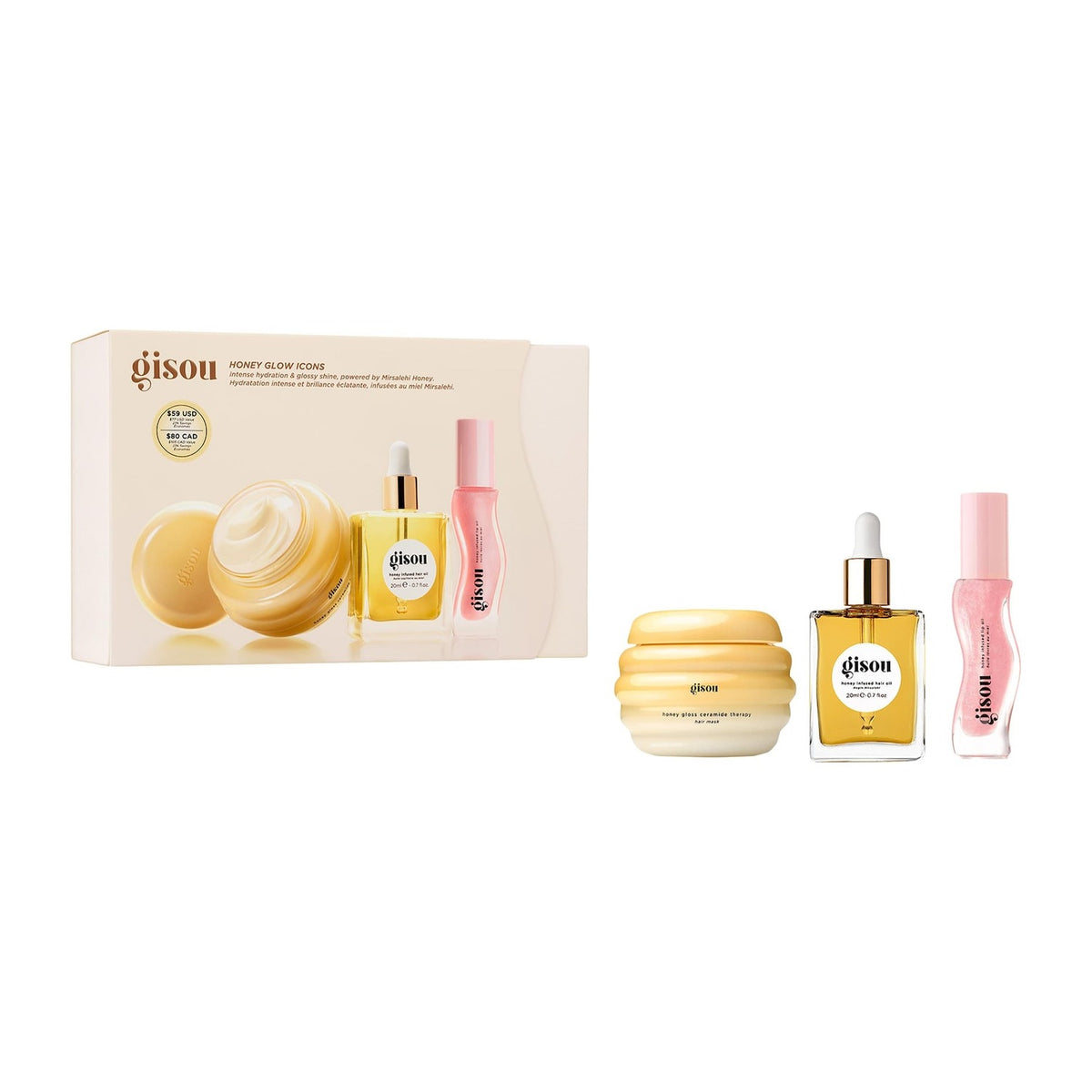Set Honey Glow Icons — Gisou