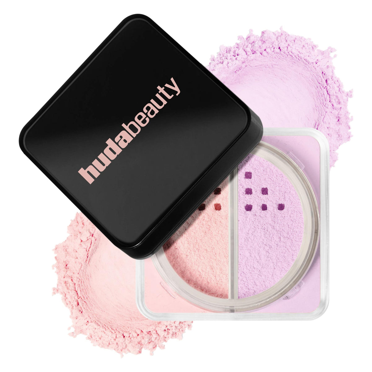 Dúo de Polvos Sueltos Easy Bake Iluminador + Corrector — Huda Beauty