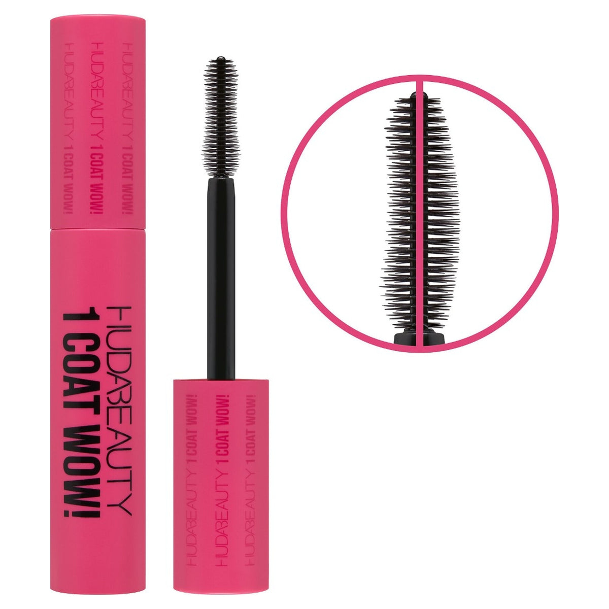 Máscara de Pestañas 1 Coat WOW! Volumen Extra y Efecto Lifting — Huda Beauty