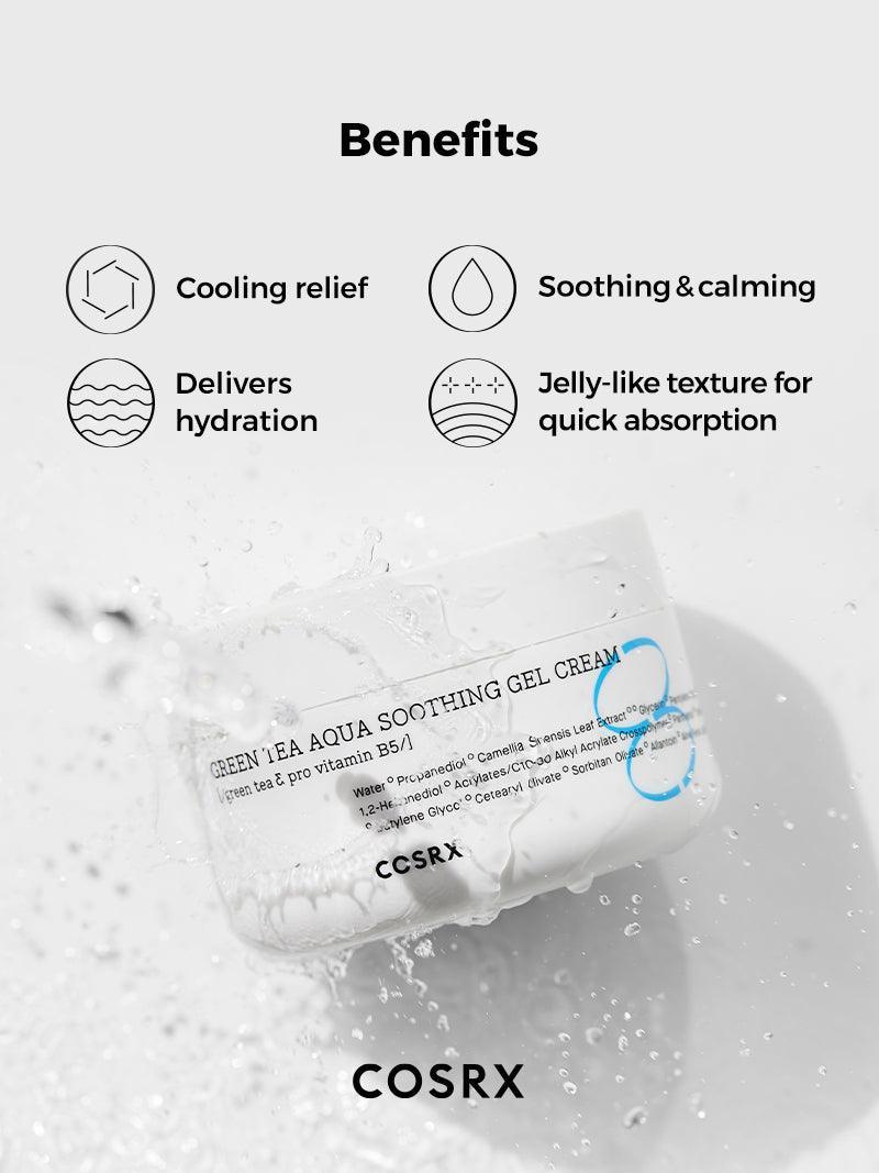 Hydrium Green Tea Aqua Soothing Gel Crema — COSRX