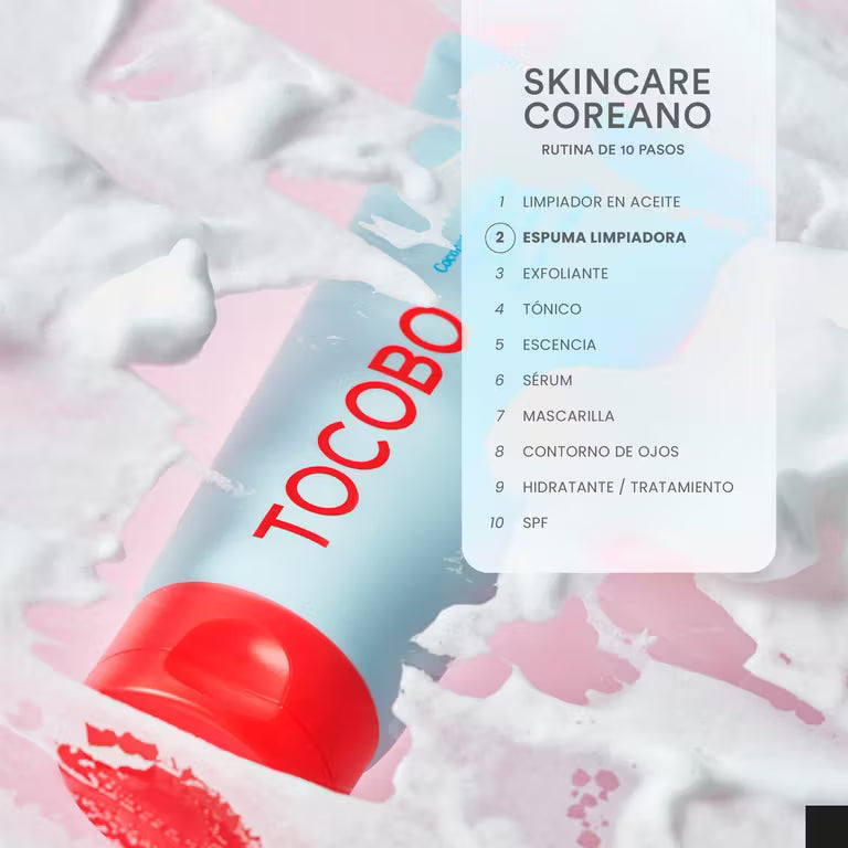 Espuma Limpiador facial  Coconut Clay Cleansing Foam -TOCOBO
