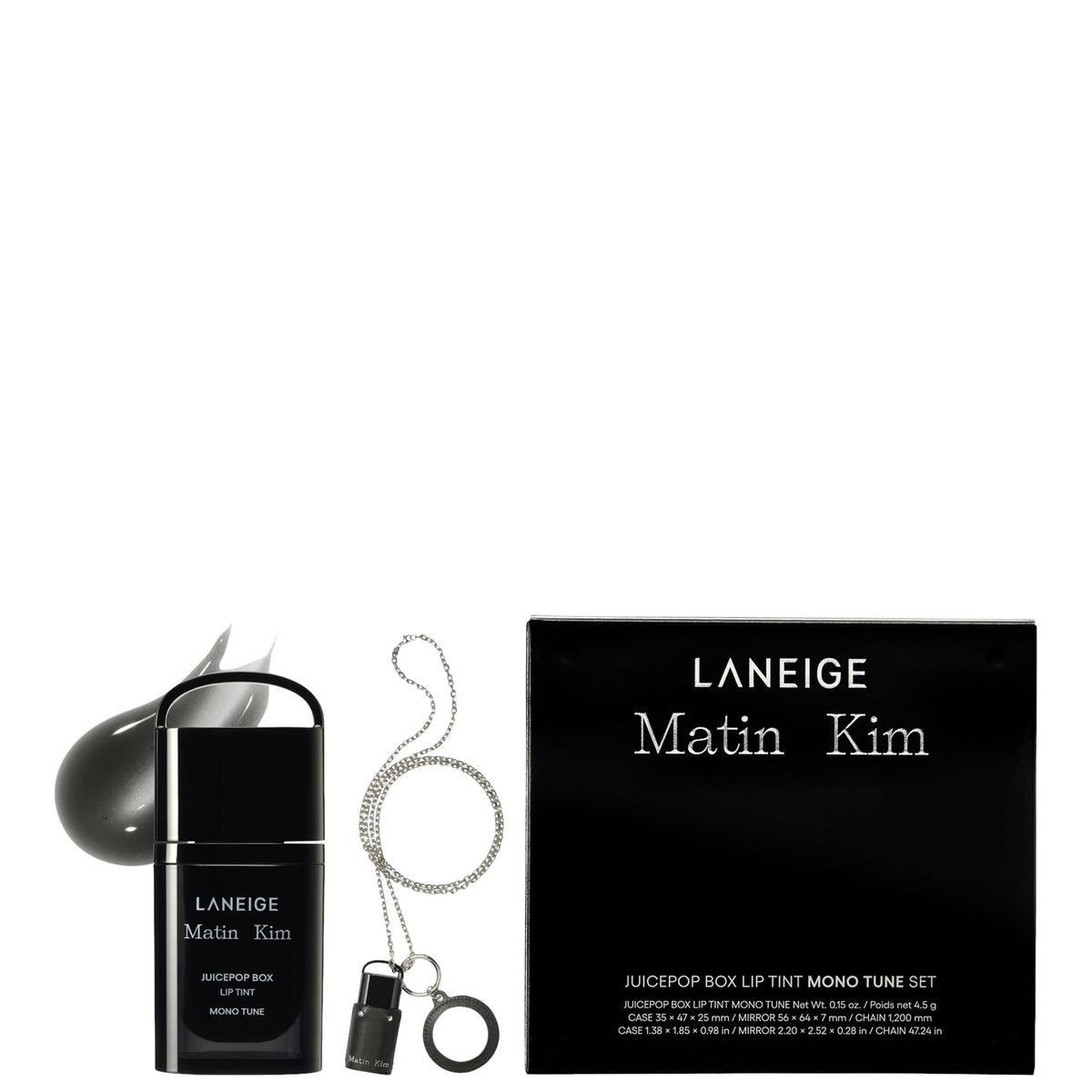 Set Tinte Labial JuicePop Box LANEIGE x MATIN KIM con Llavero y Espejo