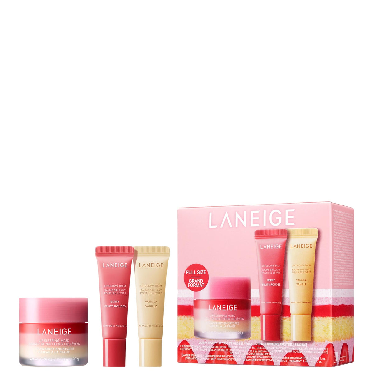 Trío Berry Sweet Mini Tratamientos Labiales — Laneige