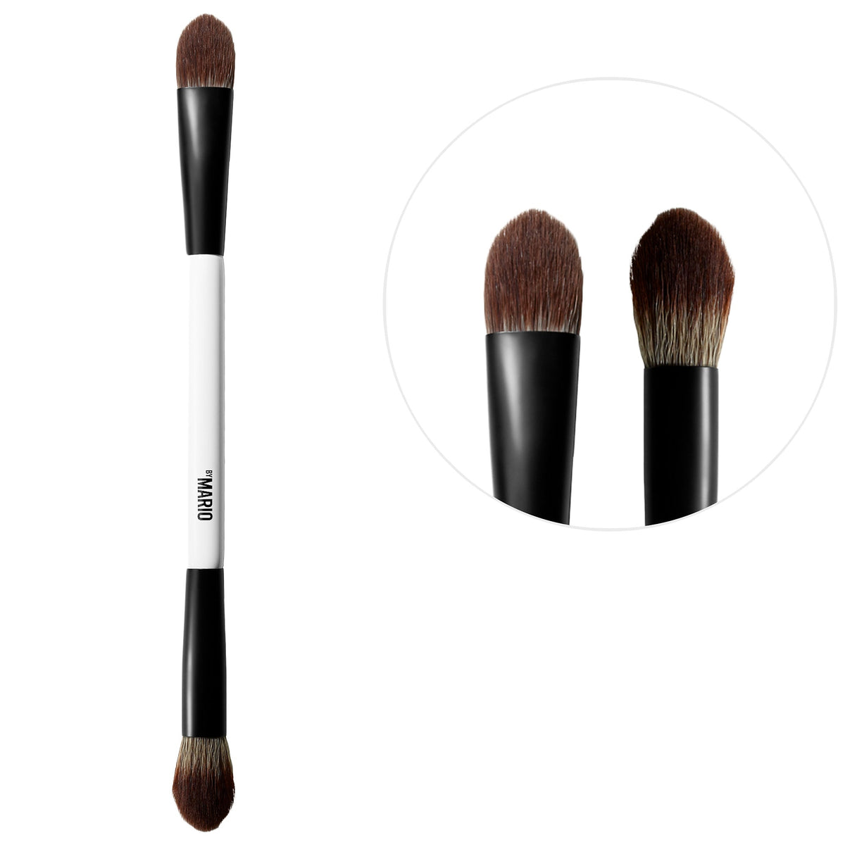Brocha EF1 de Doble Punta para Crema y Polvo — Makeup by Mario