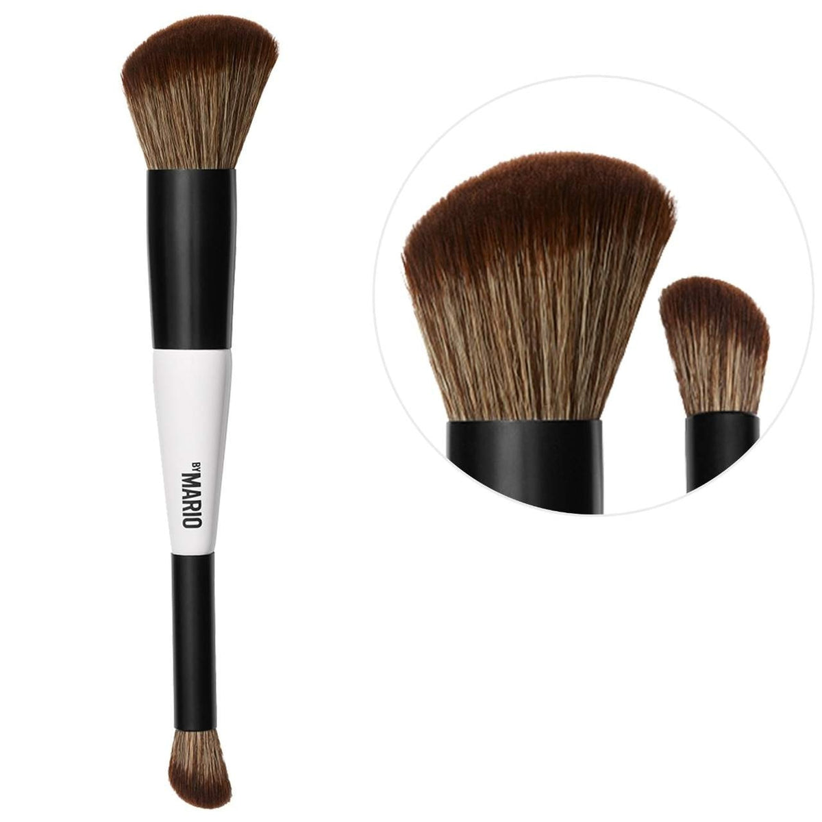 Brocha F1 de Doble Punta para Contorno y Rubor — Makeup by Mario