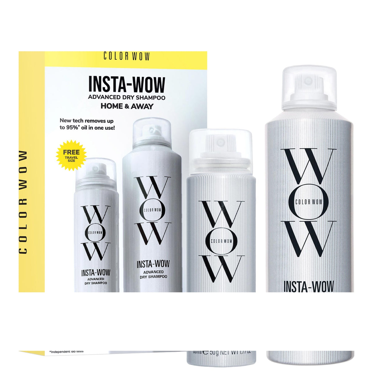 Set Champú Seco Insta-Wow Tamaño Completo + Mini — Color WOW