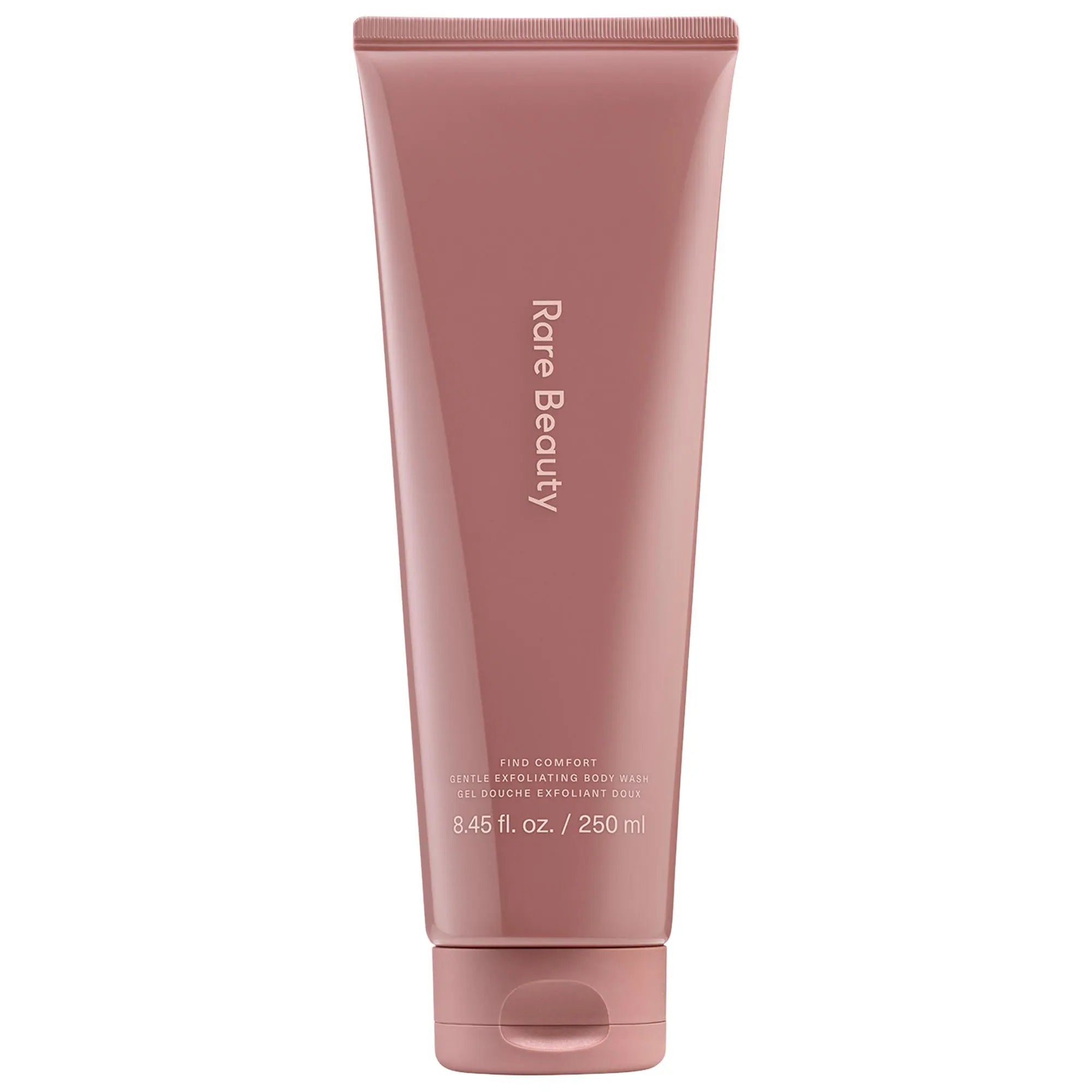 Find Comfort Gel de baño exfoliante suave con jalea Konjac — Rare Beauty by Selena Gomez