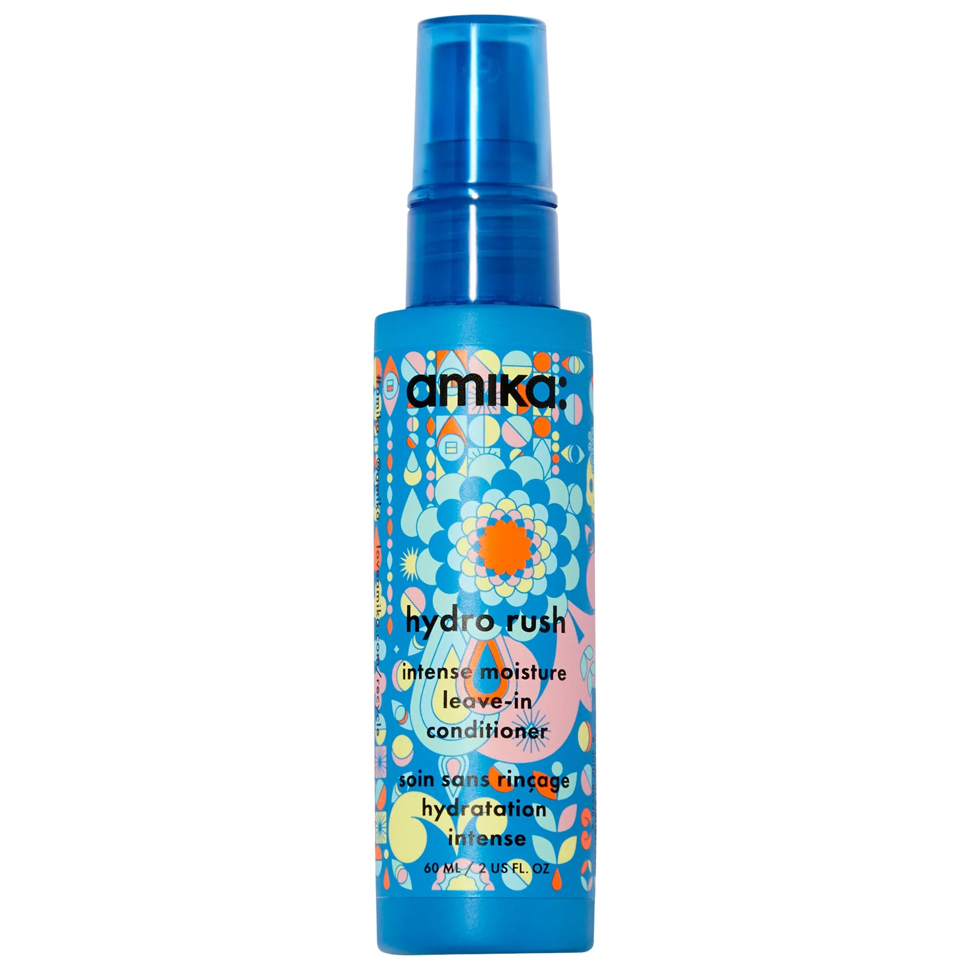 Acondicionador sin enjuague de humedad intensa Mini Hydro Rush con ácido hialurónico — amika
