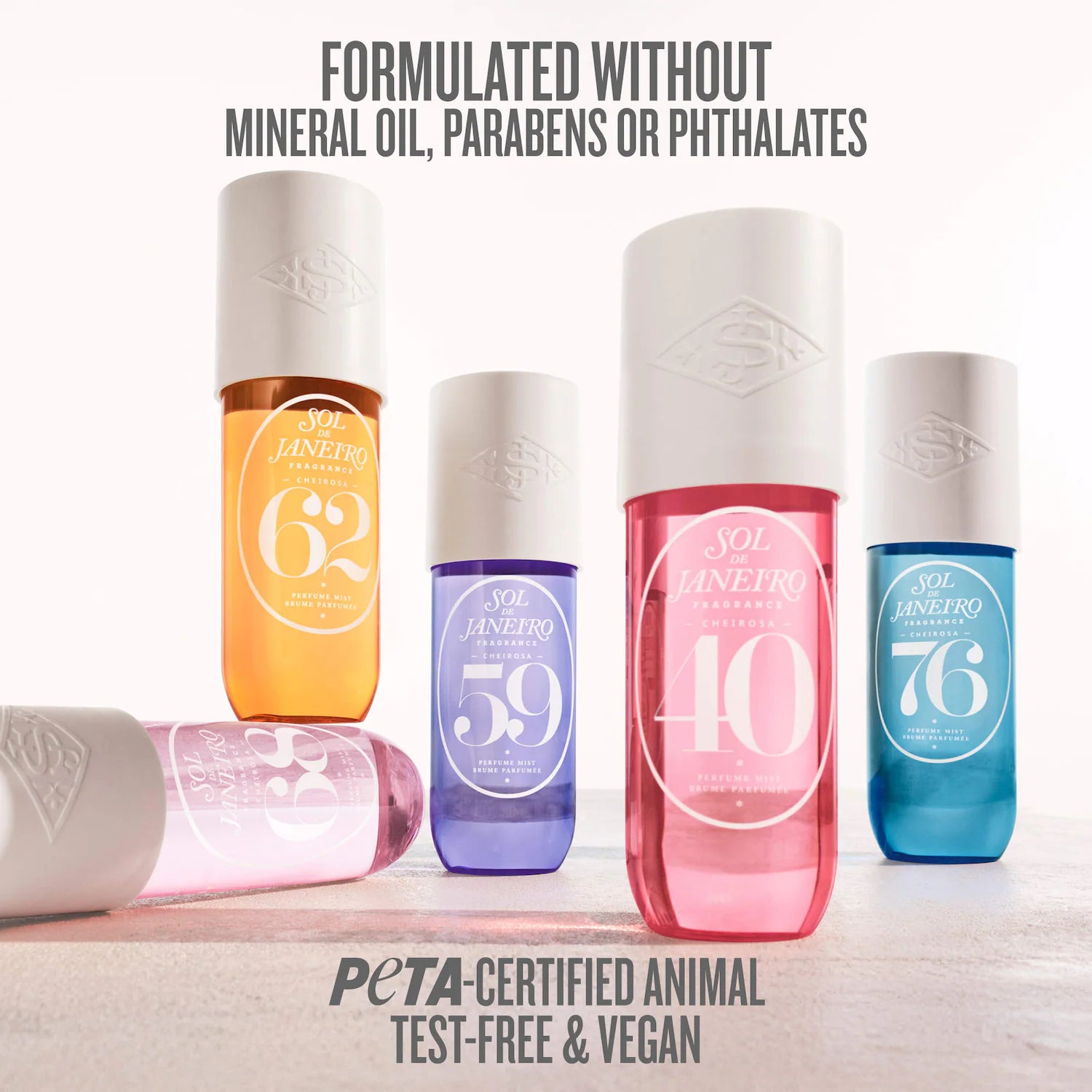 Bruma de perfume recargable para cabello y cuerpo Cheirosa 76 — Sol de Janeiro