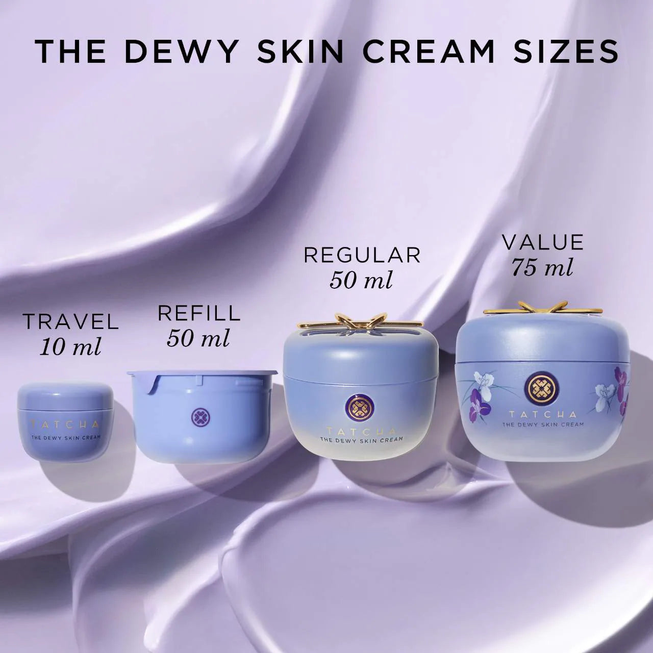 The Dewy Skin Cream Crema hidratante rellenadora e hidratante recargable — Tatcha