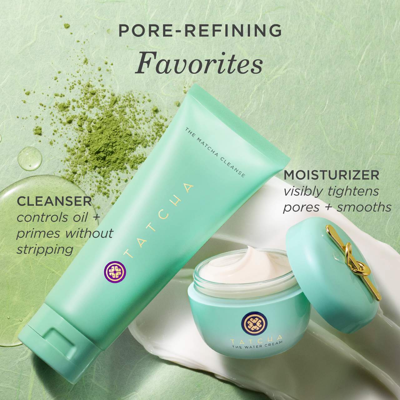 The Water Cream Crema hidratante recargable que minimiza los poros sin aceite — Tatcha