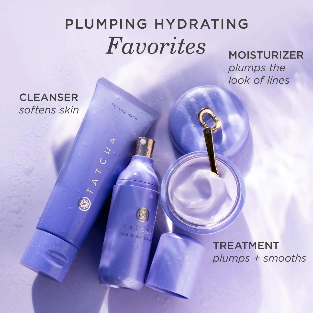 The Dewy Skin Cream Crema hidratante rellenadora e hidratante recargable — Tatcha