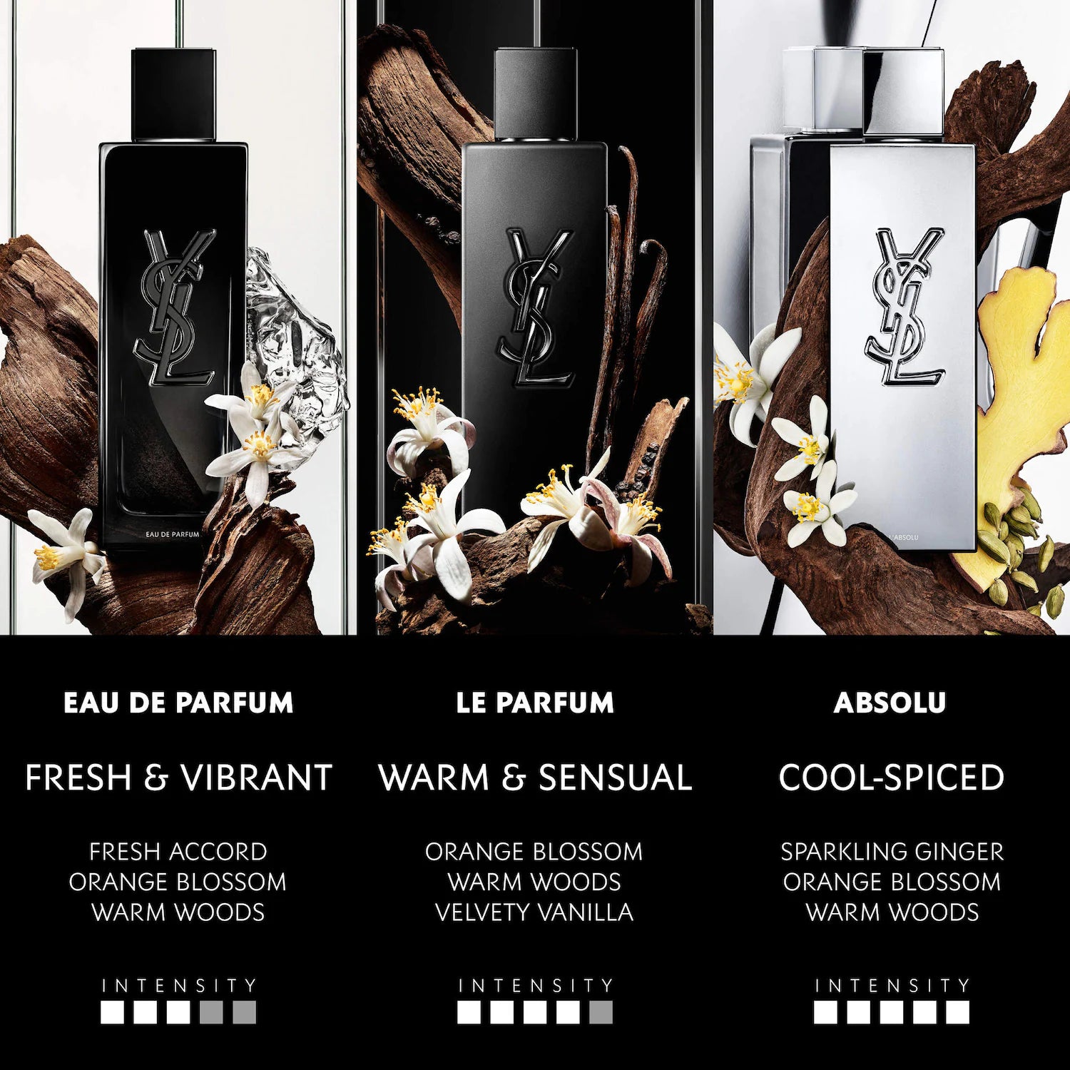 Y Eau de Parfum con Geranio Fresco y Maderas Sensuales — Yves Saint Laurent