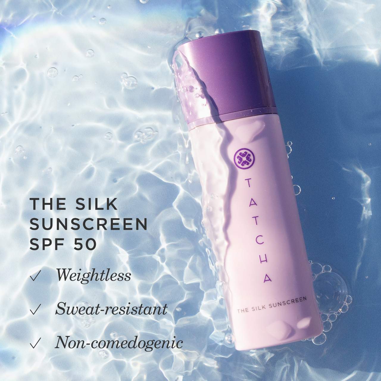 The Silk Sunscreen SPF 50 Protector solar mineral ingrávido — Tatcha