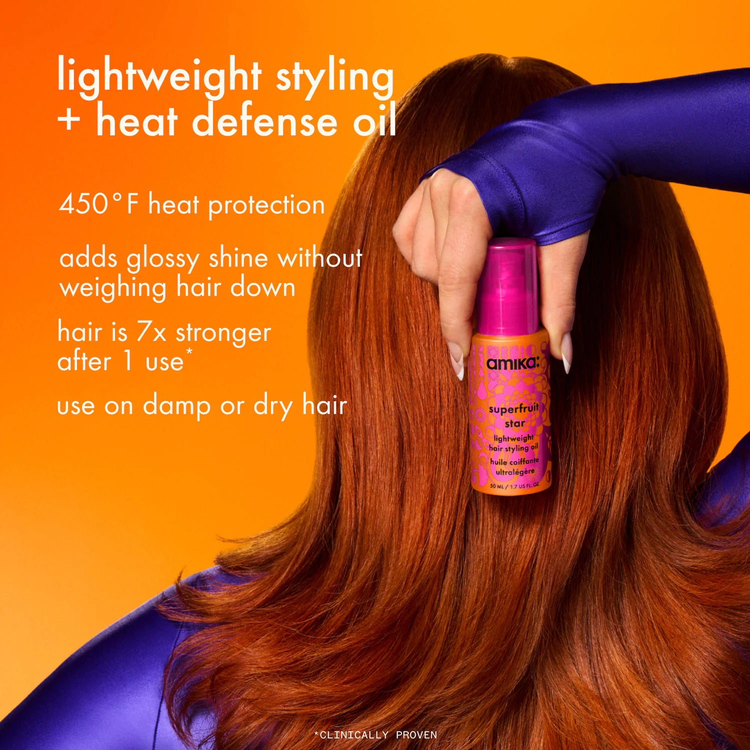 Aceite ligero para peinar el cabello Superfruit Star — amika