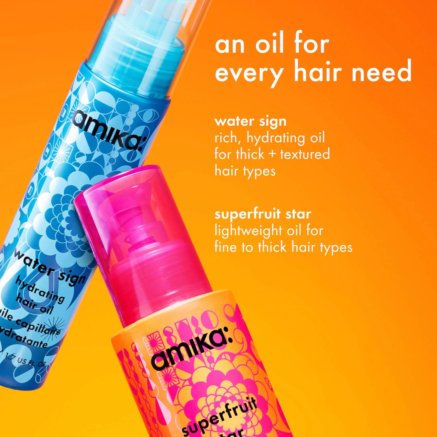 Aceite ligero para peinar el cabello Superfruit Star — amika