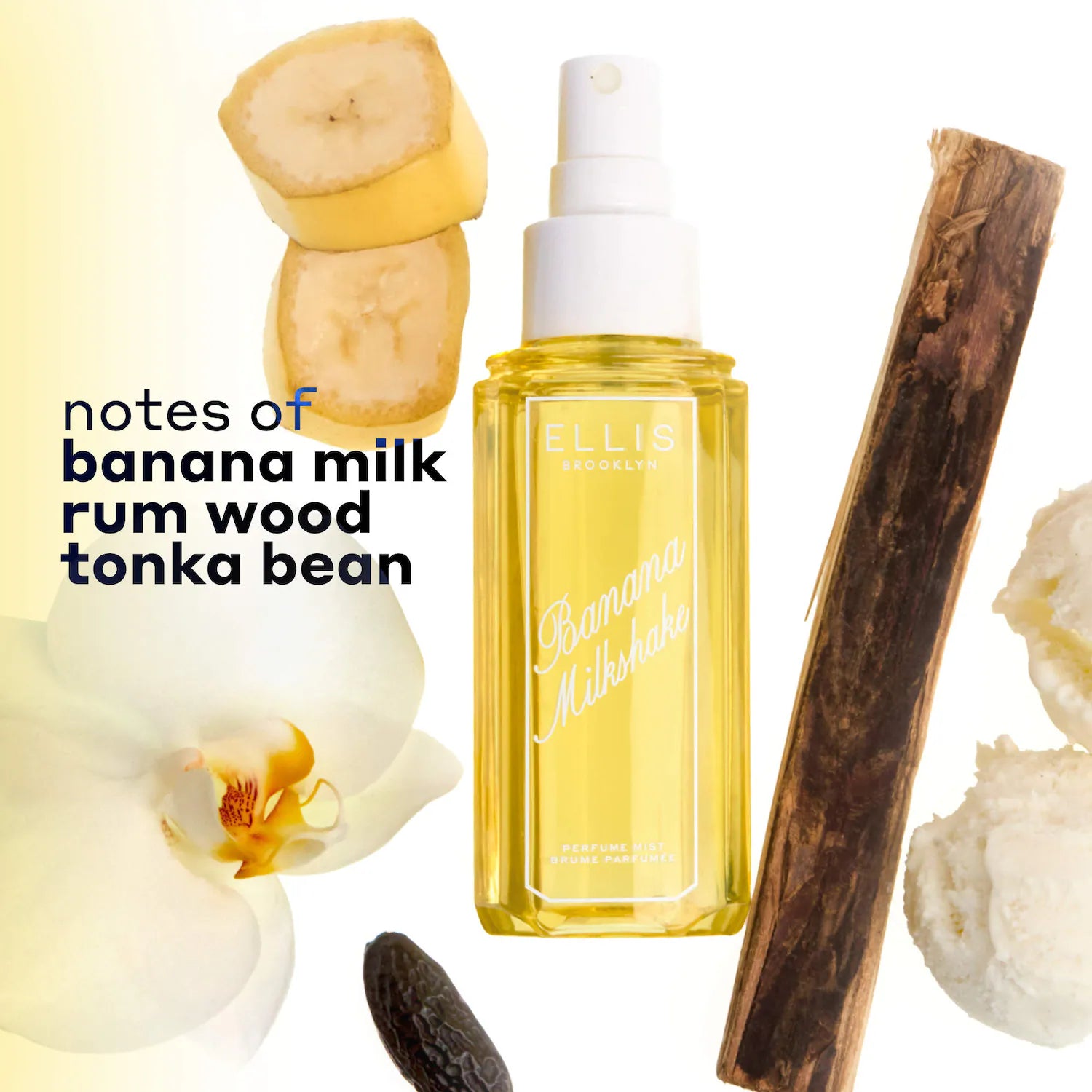 Mini bruma con fragancia para cabello y cuerpo de BANANA MILKSHAKE — Ellis Brooklyn