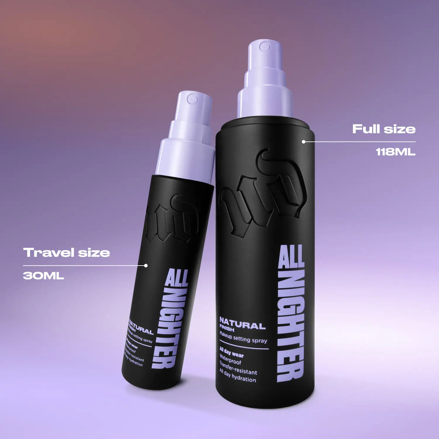 Spray fijador de acabado natural resistente al agua All Nighter con uso las 24 horas — Urban Decay