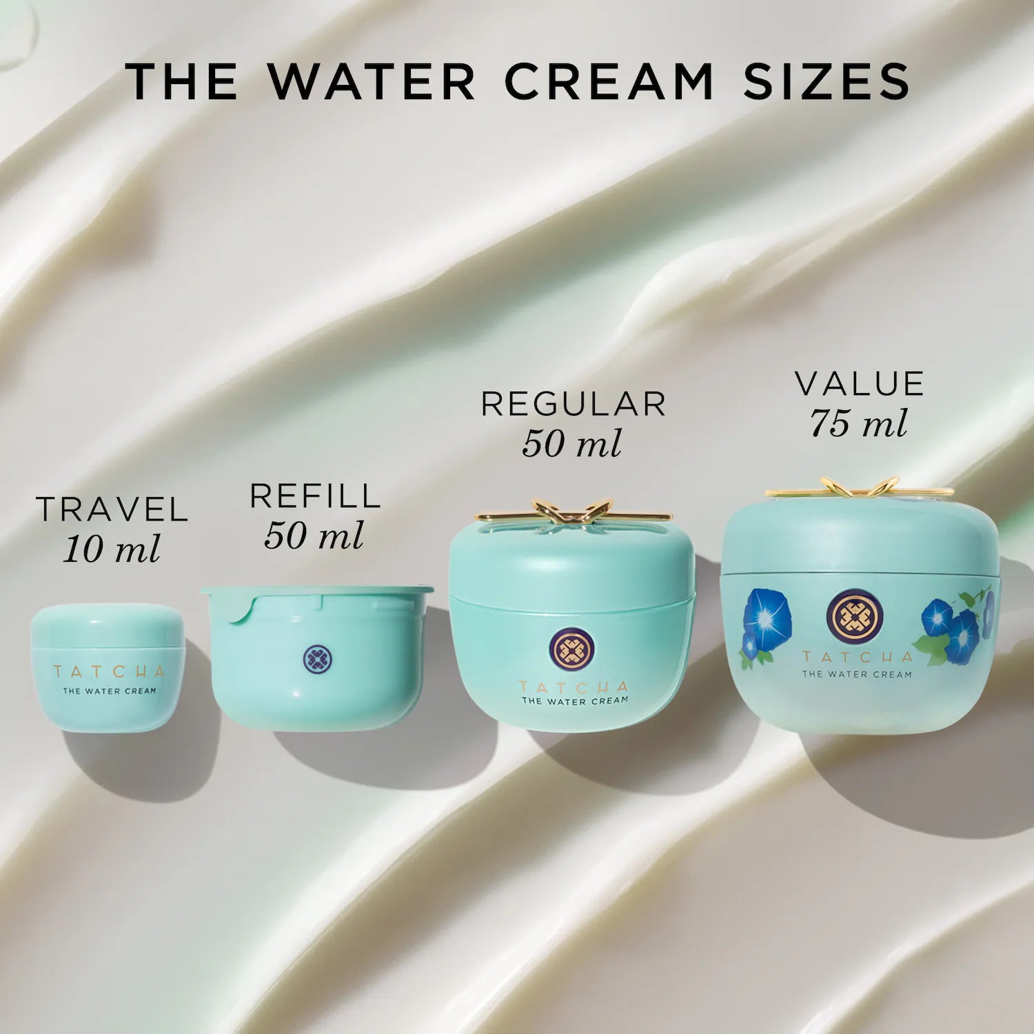 The Water Cream Crema hidratante recargable que minimiza los poros sin aceite — Tatcha