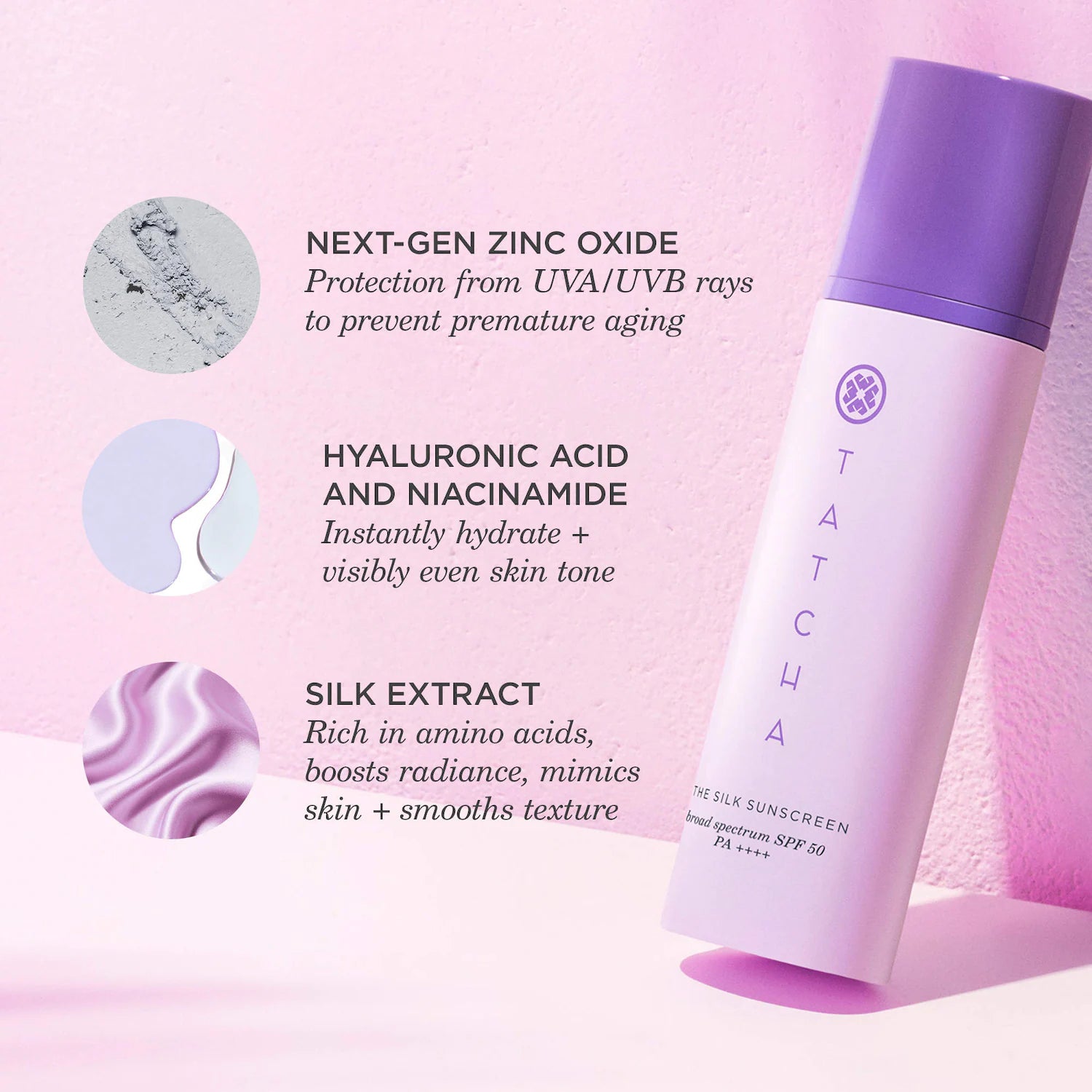 The Silk Sunscreen SPF 50 Protector solar mineral ingrávido — Tatcha