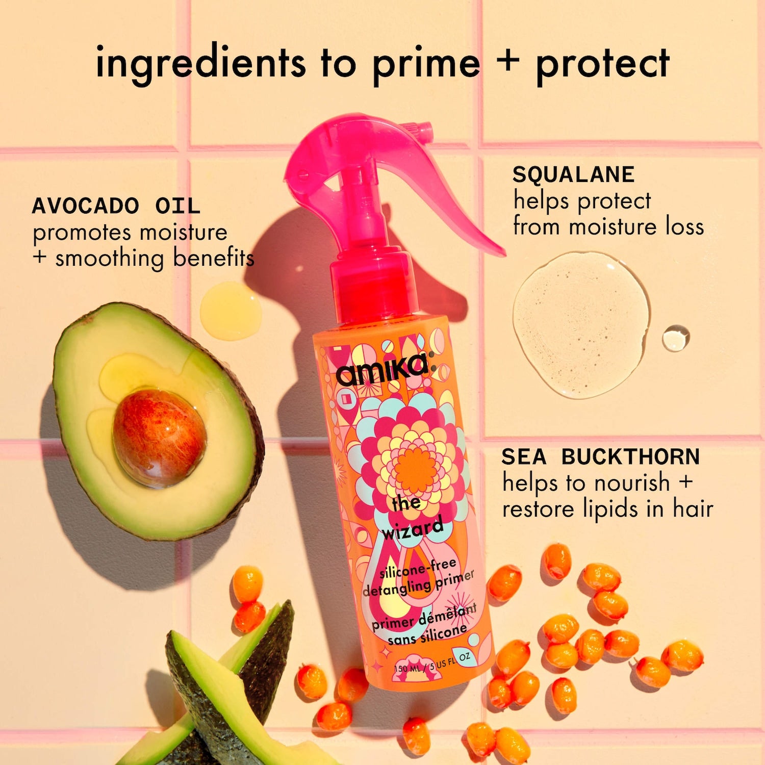 Prebase para el cabello desenredante The Wizard — amika