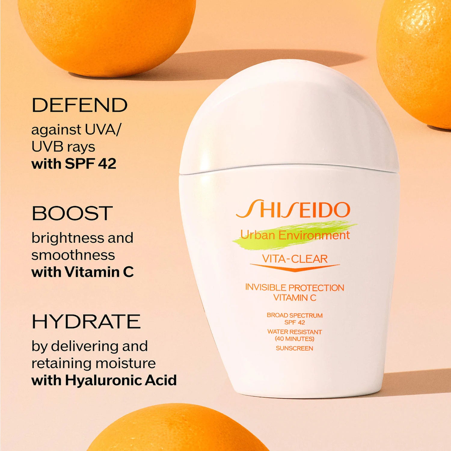 Urban Environment Vita-Clear SPF 42 protector solar facial con vitamina C — Shiseido