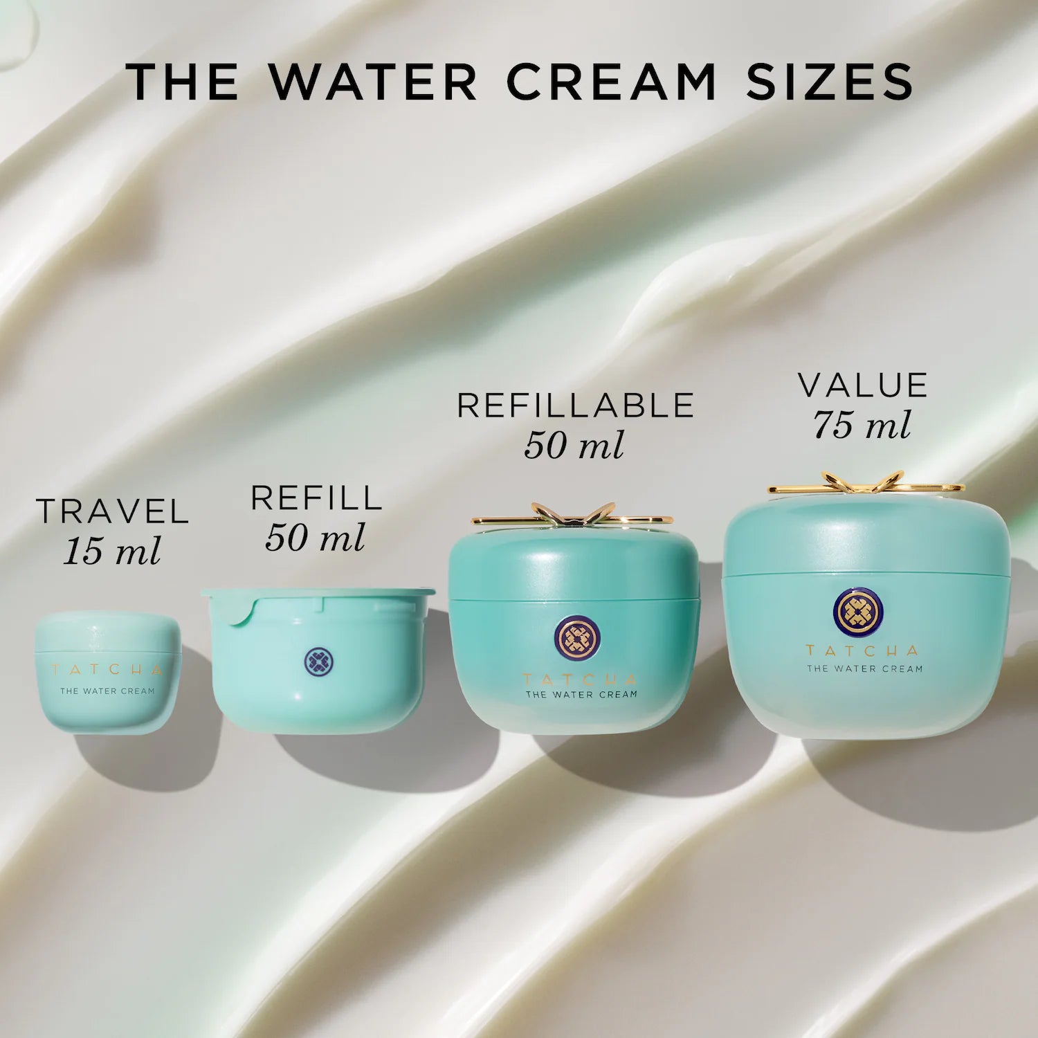 The Water Cream Crema hidratante recargable que minimiza los poros sin aceite — Tatcha