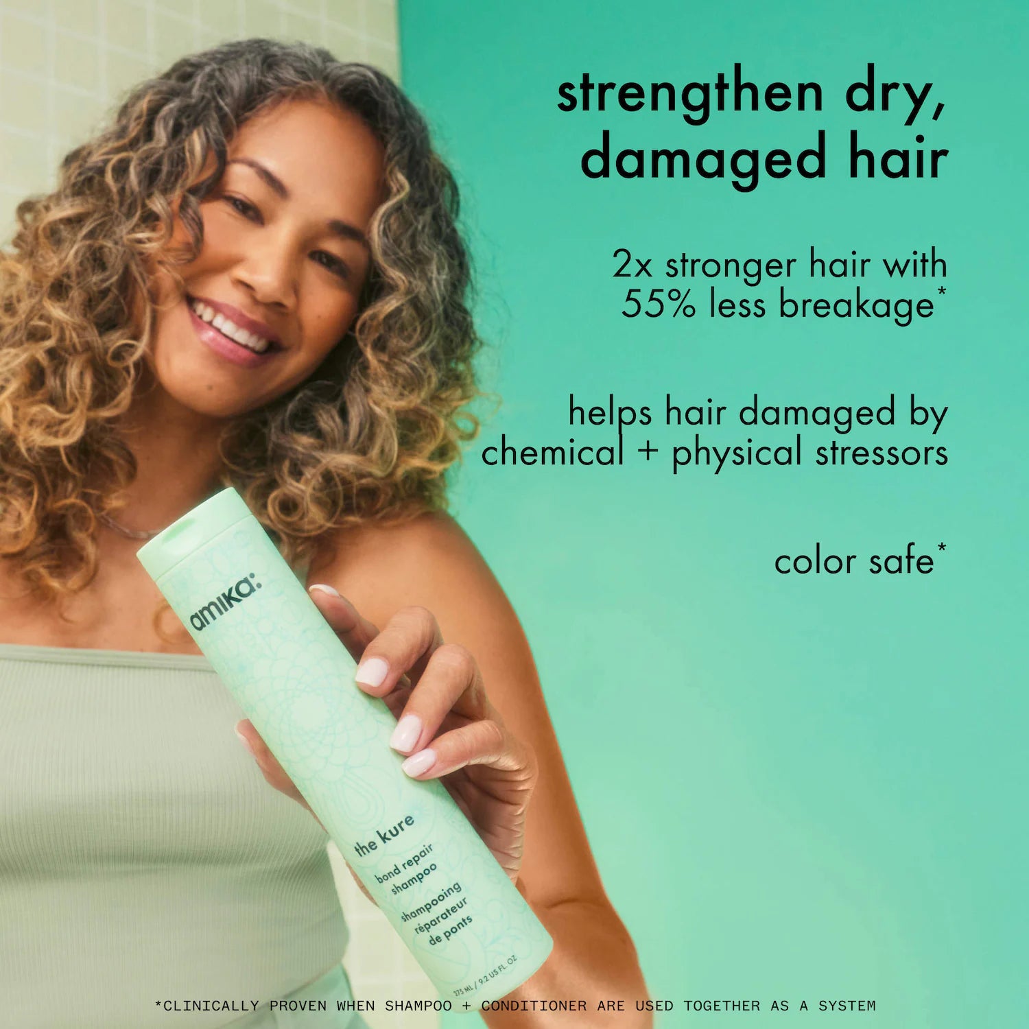 El champú reparador de fuerza Kure — amika