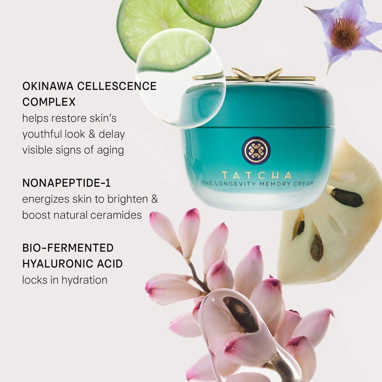 La crema restauradora Longevity Youth para elasticidad y brillo — Tatcha