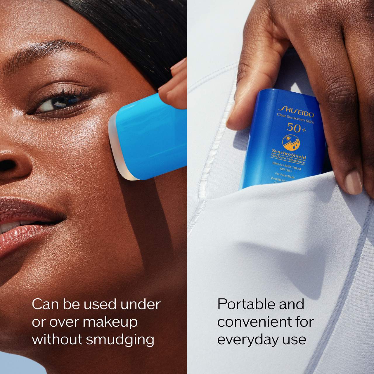 Barra de protección solar transparente SPF 50 — Shiseido