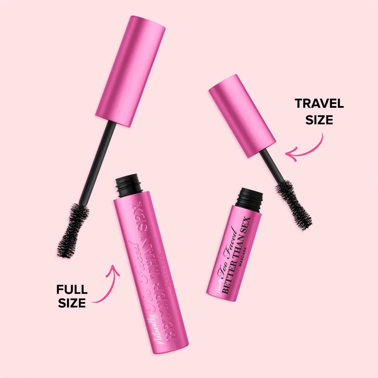Mini máscara para dar volumen y alargamiento naturalmente mejor que el sexo — Too Faced