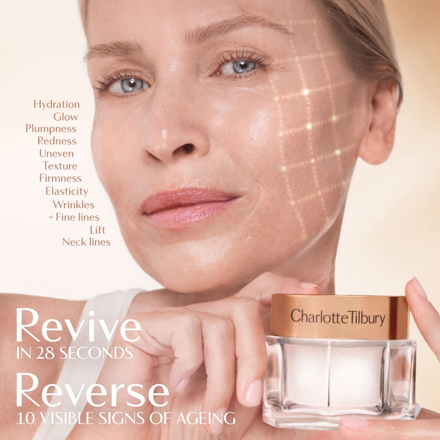 Crema Hidratante Antienvejecimiento Magic Cream con Ácido Hialurónico — Charlotte Tilbury
